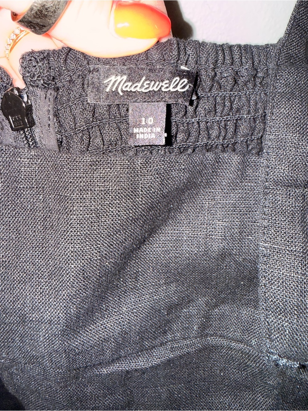 100% Linen Squareneck Wide-Leg Jumpsuit - Picture 6 of 6
